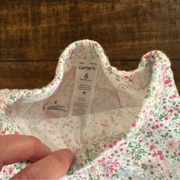 Carter’s Floral Baby Pants with Bunny Patch - Picture 4 of 4